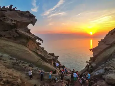 غروب دریای خزر